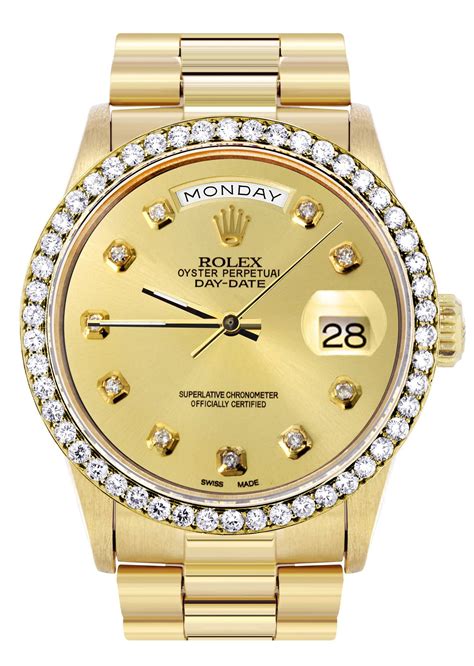 rolex day date 18k yellow ghold|rolex gold day date 36mm.